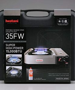 Iwatani 35FW Single-Burner Butane Portable Cooktop Indoor & Outdoor Cooking Stove Medium 33 41odYkUdEHL 1