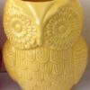 MyGift® Yellow Owl Design Ceramic Utensil Holder, Kitchen Counter Cooking Utensil Storage Crock 31 41oleqFucIL