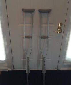 Medline Crutch Accessory Replacement Kit, Gray 15 41oqNG5ahSL