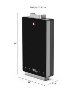 Eccotemp i12-LP Water Heater, 4 GPM, Black Liquid Propane 22 41ozOggZEL