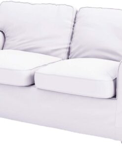 The Ektorp Two Seater Sofa Bed Cover (Durable Heavy Cotton) Replacement is Custom Made Sofa Cover Compatible with IKEA Ektorp 2 Seater Sleeper (White) White 7 41pRU37XmKL