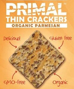 Primal Thin Crackers (Parmesan)(Organic)(Low Carb, Gluten-Free, Grain-Free) (8.4oz) (Package May Vary) 17 41pTTHjODlL