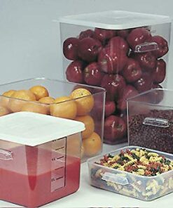 Rubbermaid Commercial Products Large Lid For 12, 18, And 22 Qt. Plastic Space Saving Square Food Storage Container (Fg652300Wht),White White Lid (12 qt.- 22 qt.) 20 41pViF3I1SL