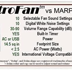 LectroFan High Fidelity White Noise Machine with 20 Unique Non-Looping Fan and White Noise Sounds and Sleep Timer Classic-Black Black Standard Packaging 29 41pb5GBcA6L