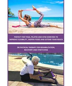 Clever Yoga Strap for Stretching – Yoga Straps in Standard 8 Foot or Extra Long 10 Foot Length 1.5 Inch Wide - Yoga Stretching Strap Thick Durable Cotton with Adjustable D-Ring Purple 96.0 Inches 14 41pg7kq8M L