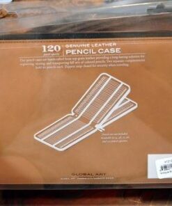 Speedball Art Products Genuine Leather Storage Case for Pencils, Makers, Pens and Art Supplies Antique Brown 120 Pencil Capacity 77 41pwp6u5SvL