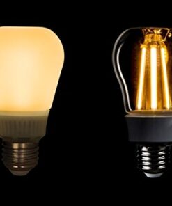 LED Light Bulbs A19 - Vintage Style Soft White Glow 8 Watt Bulbs - 60 Watt Equivalent - Brightest Bulb Energy Star 3000K 810 Lumens - 2 Year Warranty - 4 Pack - by Go LED Co 18 41q47qOxzBL