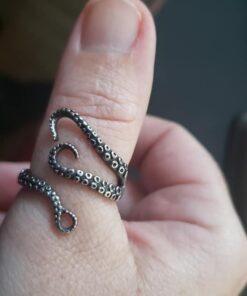Vintage Titanium Steel Octopus Sea Monster Squid Kraken Punk Antique Ring Retro 35 41q7t2yk8kL