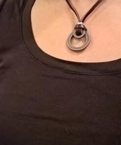 FIBO STEEL Alloy Vinatge Pendant Necklace for Men Leather Chain Adjustable 2 Pcs a Set 55 41qgDKlwWnL