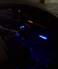 LEDGlow 4pc Blue LED Interior Footwell Underdash Neon Lighting Kit for Cars & Trucks - 7 Unique Patterns - Music Mode - 8 Brightness Levels - Auto Illumination - Includes Cigarette Power Adapter 48 41qtedcIYgL 1