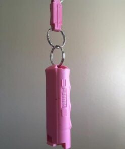 SABRE Pepper Spray, Supports National Breast Cancer Foundation, Maximum Police Strength OC Spray, Quick Release Keychain for Easy Carry and Fast Access, Finger Grip for More Accurate Aim, 25 Bursts Pink (1-Pack) 41 41r0oRATWML