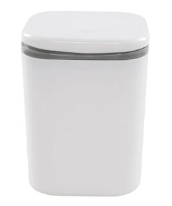 Hommp 0.5 Gallon Tiny Countertop Trash Can, Mini Desktop Garbage Can with Push-Button, White 15 41r5vYdMLvL