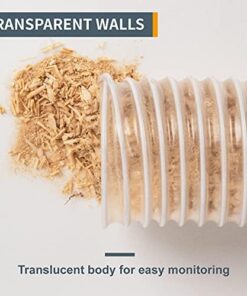 POWERTEC 70143 4" x 20' PVC Dust Collection Hose for Dust Collector for Woodworking and Shop Vacuum, 4 Inch Dust Collector Hose for Dust Collection Fittings, Clear 4" x 20' 21 41rGmllWwzL