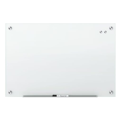 Quartet Magnetic Glass Dry Erase White Board, 3' x 2' Whiteboard, Infinity Frameless Mounting, White Surface (G3624W) 3' x 2'