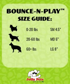 Jolly Pets Bounce-n-Play Dog Toy Ball, 8 Inches/Large, Blueberry, (Model: 2508 BB) Large (8 in) 27 41rWpOvc3gL