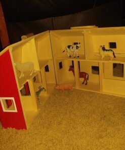 Melissa & Doug Fold and Go Wooden Barn With 7 Animal Play Figures - Farm Animals Portable Toys For Kids And Toddlers Ages 3+ Set 49 41rd6efy9NL 1