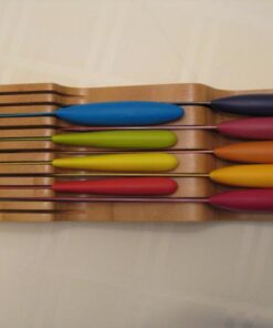 Bellemain 100% Pure Bamboo in Drawer Knife Block | Knife Drawer Organizer | Store Knives Safely with The Blades Down | Storage Solution for Your Kitchen | Knife Organizer Drawer Insert 53 41s7NxOWmFL