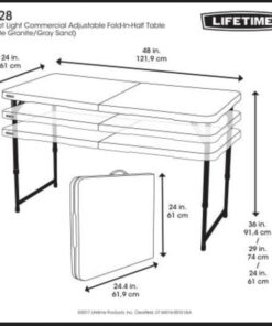 Lifetime Height Adjustable Craft Camping and Utility Folding Table 41 41sD2gVsuCL