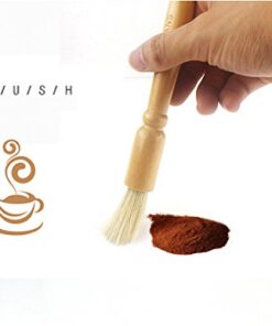 Alternative view of Coffee Grinder Cleaning Brush, Heavy Wood Handle & Natural Bristles Wood Dusting Espresso brush Accessories for Bean Grain Coffee Tool Barista Home Kitchen