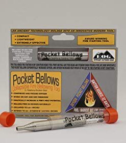 Epiphany Outdoor Gear Pocket Bellows - Weatherproof Collapsible Fire Bellowing Tool for Starting Fire- an Essential Camping Gear V3 Pocket Bellows 25 41sPK37TmeL