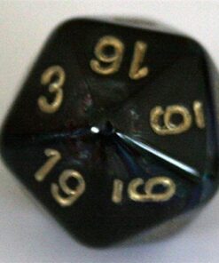 Chessex 27499 Polyhedral Dice, Lustrous Shadow with Gold 7-Die Set CHX, Multicolor 18 41sWS9 TlFL