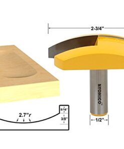YONICO Router Bits Crown Cap Molding Set Elaborate 2 Bit 1/2-Inch Shank 16214 2 Bit Elaborate Crown Cap Set - 1/2" Shank 7 41sZA81MTfL