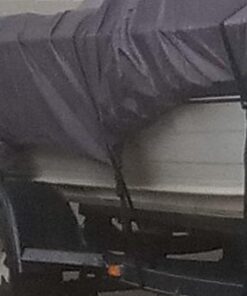 Classic Accessories StormPro Dark Grey Heavy-Duty Boat Cover, Fits boats 16 Foot - 18.5 Foot L x 98 in W, Marine Grade Fabric, Water-Resistant, Fits V-Hull Runabouts OutBoards and I/O 16'-18.5'L x 98"W (beam) Charcoal 31 41t4Z7wTviL