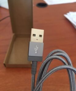 Amazon Basics Nylon Braided Lightning to USB A Cable, MFi Certified Apple iPhone Charger, Dark Gray, 3-Foot 3 Feet 1 51 41tVg7uOjuL