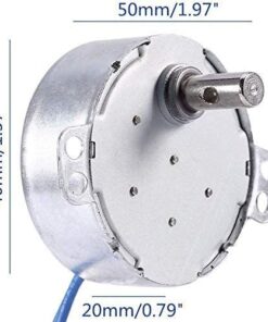 4PCS Turntable motor Synchronous Synchron Motor 50/60Hz AC 100~127V CCW/CW 4W with 7mm Flexible Coupling Connector For Cup Turner,Hand-Made, School Project, Model (2.5-3RPM) 2.5-3RPM 12 41tlZGjx1nL