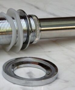 Bathroom White Ceramic Porcelain Vessel Vanity Sink 7459 +FREE Pop Up Drain White -7459 25 41tqk47Bs L