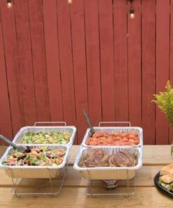 Sterno 70222 24-Piece Disposable Party Set, One Size, Silver 20 41u5GTKeYtL