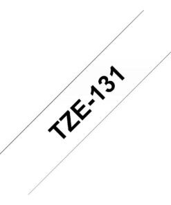 Alternative view of Brother Genuine P-Touch TZE-131 Tape, 1/2" (0.47") Standard Laminated P-Touch Tape, Black on Clear, Perfect for Indoor or Outdoor Use, Water Resistant, 26.2 Feet (8M), Single-Pack, TZe131 0.47 in x 26.2 ft
