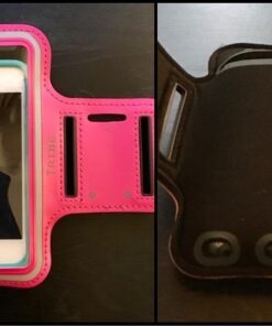 TRIBE Water Resistant Cell Phone Armband Case Running Holder for iPhone Pro Max Plus Mini SE (13/12/11/X/XS/XR/8/7/6/5) Galaxy S Ultra Plus Edge Note (21/20/10/9/8/7/6/5) Adjustable Strap & Key Pocket Dark Pink S: iPhone Mini/8/7/6/5/4/3/SE/Galaxy Mini 46 41uXKQ3AEqL 3