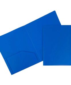 JAM PAPER Heavy Duty Plastic 2 Pocket Extra Tough School Folders - Assorted Primary Colors - 6/Pack 18 41uaR7k6KES