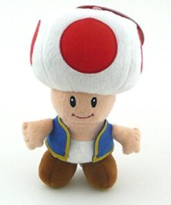 Nintendo Official Super Mario Toad Plush, 8" 14 41uxO067HLL
