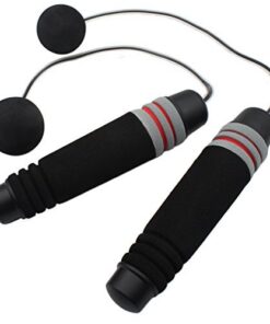 Benvo Weighted Ropeless Jump Rope Cordless Speed Rope Skipping Rope for Double Unders, Exercise, WOD, Boxing, MMA Beachbody Training Fitness- Updated Version Red 26 41v085HkOBL