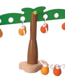 PlanToys Wooden Balancing Monkeys Children's Toy (5349) | Sustainably Made from Rubberwood and Non-Toxic Paints and Dyes 9 41v0W5NoebL