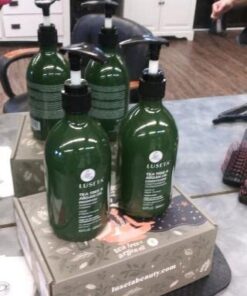 Luseta Tea Tree Shampoo and Conditioner Set with Argan Oil for Oily Hair Clarifying, Fighting Dandruff Sulfate Paraben Free for Men and Women 2x16.9oz 16.9 Fl Oz (Pack of 2) 53 41vEIzP4NaL