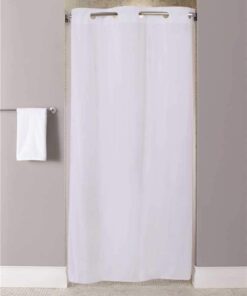 Alternative view of Hookless Shower Curtain, White, 74 in L, 42 in W 42"w x 74"l