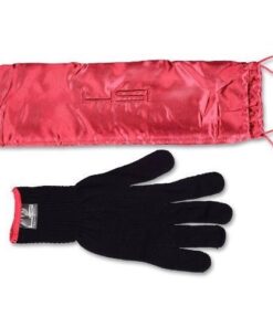 HSI PROFESSIONAL CERAMIC TOURMALINE IONIC DIGITAL FLAT IRON HAIR STRAIGHTENER INCLUDES GLOVE + POUCH AND travel size Argan Oil Leave In Hair Treatment. WORLDWIDE DUAL VOLTAGE 110v-220v (Black) Black 32 41vW942JGiL