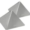 Ateco 4936 Stainless Steel Medium Pyramid Mold, Set of 2, 3.5 by 2.5-Inches High Set of 2 Molds 38 41vcodEF37L