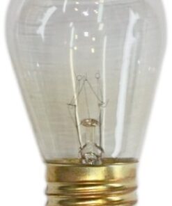 String Light Company Vintage 48-Ft Outdoor Commercial String Lights with 15 Suspended Sockets and 15 Clear S14 Bulbs, 16 Gauge Black Cord Clear Bulbs 9 41vfdOaskqL