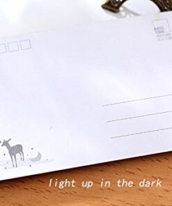 Glow In The Dark Postcards Set of 30 Woodland Animals Forest Deer Postcard Post Card Greeting Cards (Variety Pack) 30 41w6vWneIiL