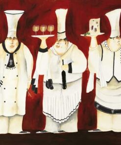 Alternative view of Decorative Dishwasher Cover, Dishwasher Magnet Cover, Magnetic Vinyl Decal, Reusable Panel Decal, 23.5” x 26” | 3 Chefs