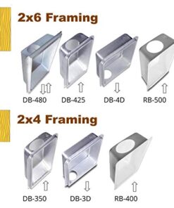 Dryerbox Model 350 DB-350 | New Construction 2x4 walls - venting up Up Venting in New 2x4 Wall 22 41wNOB5kJGL
