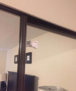 Sliding Door Lock for Child Safety - 2 Pack Grey/White White 31 41wTs6ITM1L