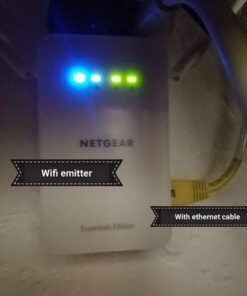 NETGEAR PowerLINE 1000 Mbps WiFi, 802.11ac, 1 Gigabit Port - Essentials Edition (PLW1010-100NAS) 54 41wYBiK0xUL