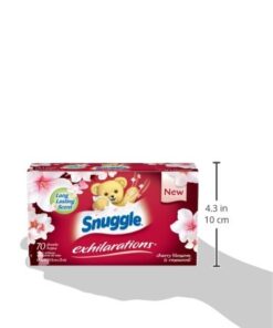 Snuggle Exhilarations Fabric Softener Sheets, Cherry Blossom & Rosewood, 70 Count 14 41wr KzuQgL