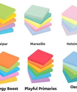 Post-it Super Sticky Notes, 3x3 in, 24 Pads, 2x the Sticking Power,Energy Boost Collection, Bright Colors (Orange, Pink, Blue, Green), Recyclable 52 41wu8BB6e7L 1