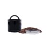 Planetary Design Airscape Stainless Steel Coffee Canister | Food Storage Container | Patented Airtight Lid | Push Out Excess Air Preserve Food Freshness (Small, Obsidian) Small 35 41x5FWkpPcL